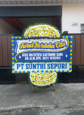 Papan Bunga Duka di Karawaci